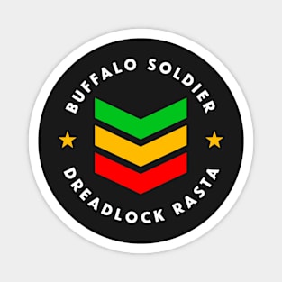 Buffalo Soldier Dreadlock Rasta Reggae Magnet